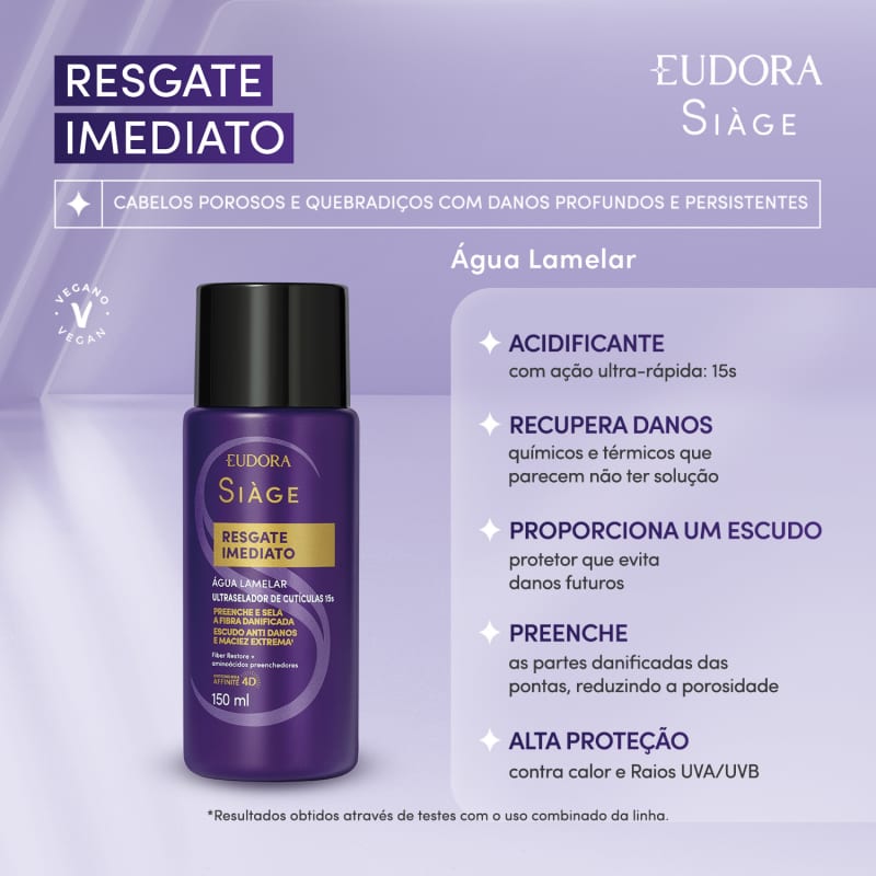 Água Lamelar Acidificante Resgate Imediato Siàge
