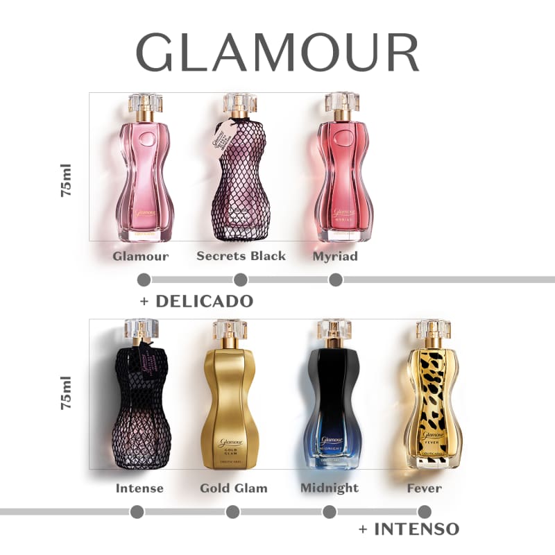 Glamour Secret Black Desodorante Colônia 75ml