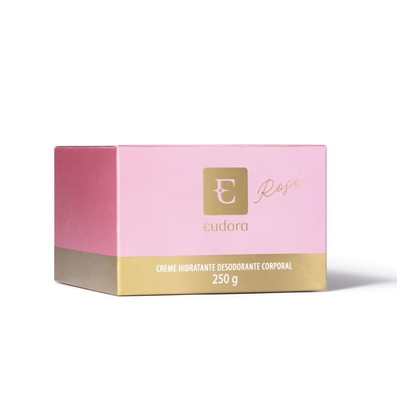 Creme Acetinado Desodorante Hidratante Corporal Eudora Rosé 250g - Eudora