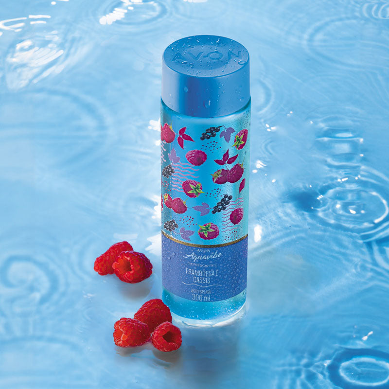 Aquavibe Framboesa e Cassis Body Splash 300ml Avon