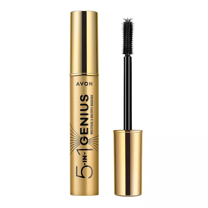 Máscara (Rímel) para Cílios Genius 5 em 1 Preta 10ml