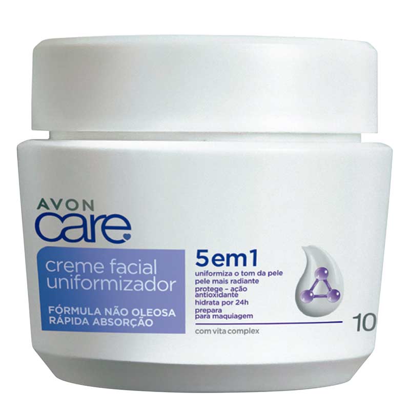 Creme Facial Uniformizador 5 em 1 Avon Care 100g