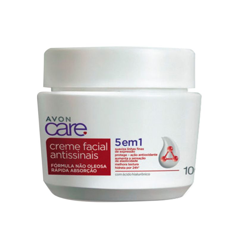 Creme Facial Antissinais 5 em 1 Avon Care 100g