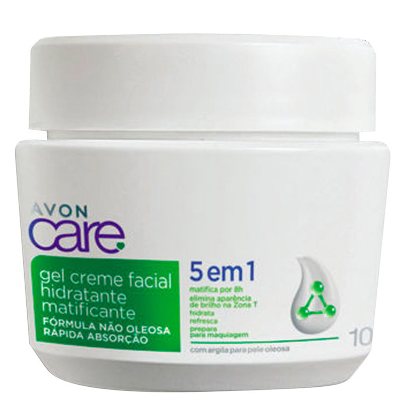 Gel Creme Facial Hidratante Matificante 5 em 1 Avon Care 100g