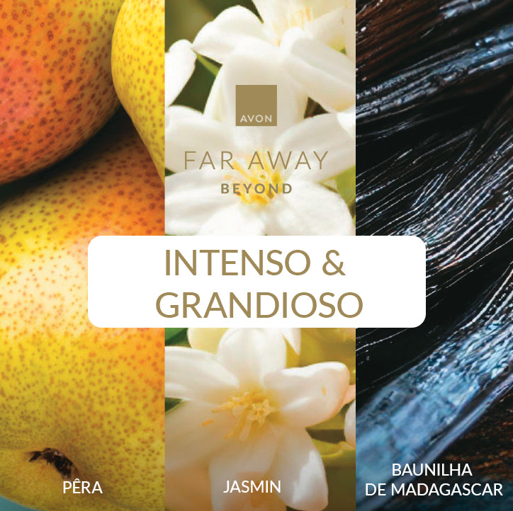 Far Away Beyond Deo Parfum 50ml Avon Embalagem Retrô