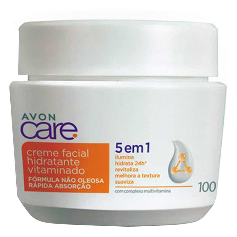 Creme Facial Hidratante Vitaminado 5 em 1 Avon Care 100g