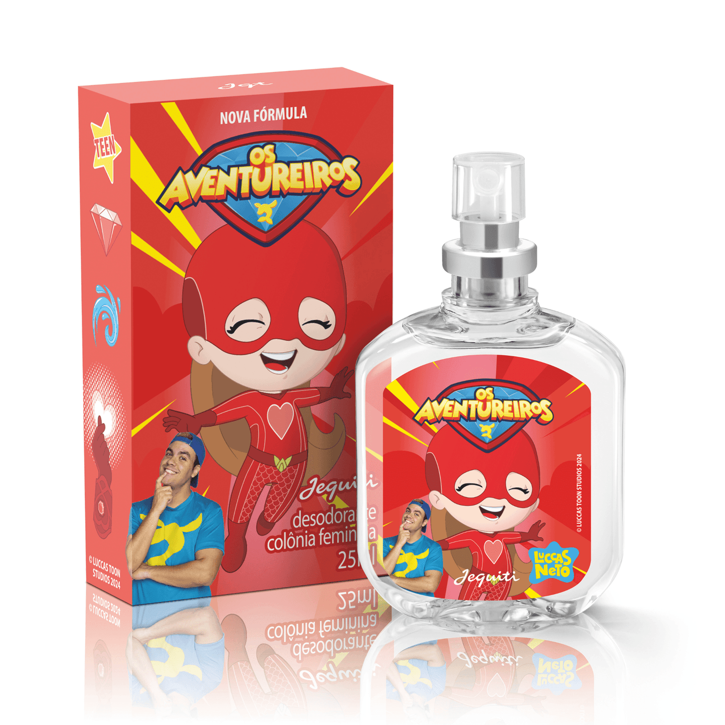 Os Aventureiros Luccas Neto Feminina Desodorante Colônia 25ml Jequiti