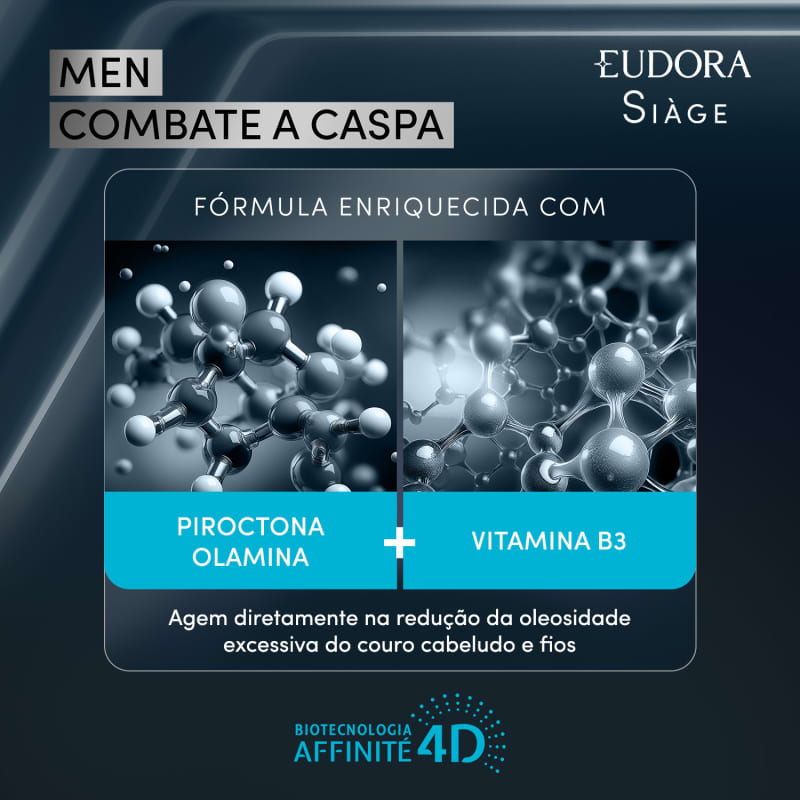 Shampoo Siàge Men Combate à Caspa 250ml - Eudora