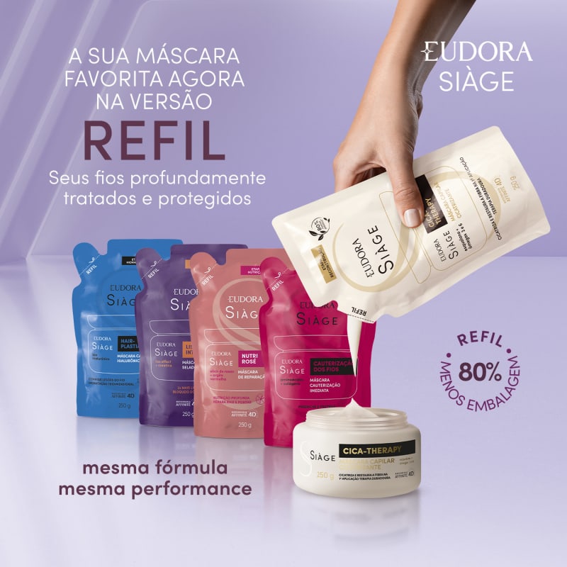 Refil Máscara Capilar Siàge Liso Intenso 250g