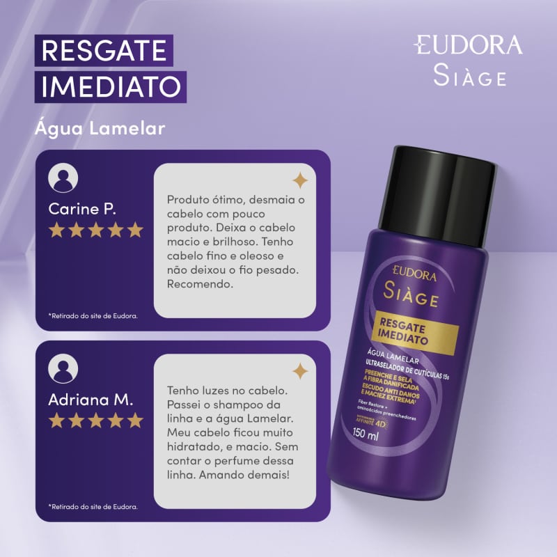 Água Lamelar Acidificante Resgate Imediato Siàge