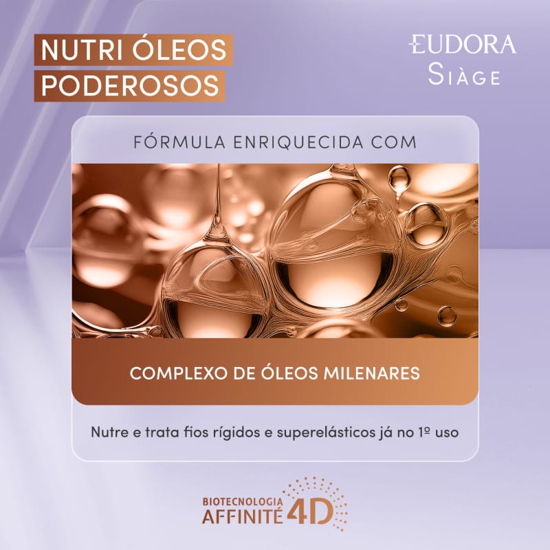 Máscara Capilar Siàge Nutri Óleos Poderosos 250g - Eudora