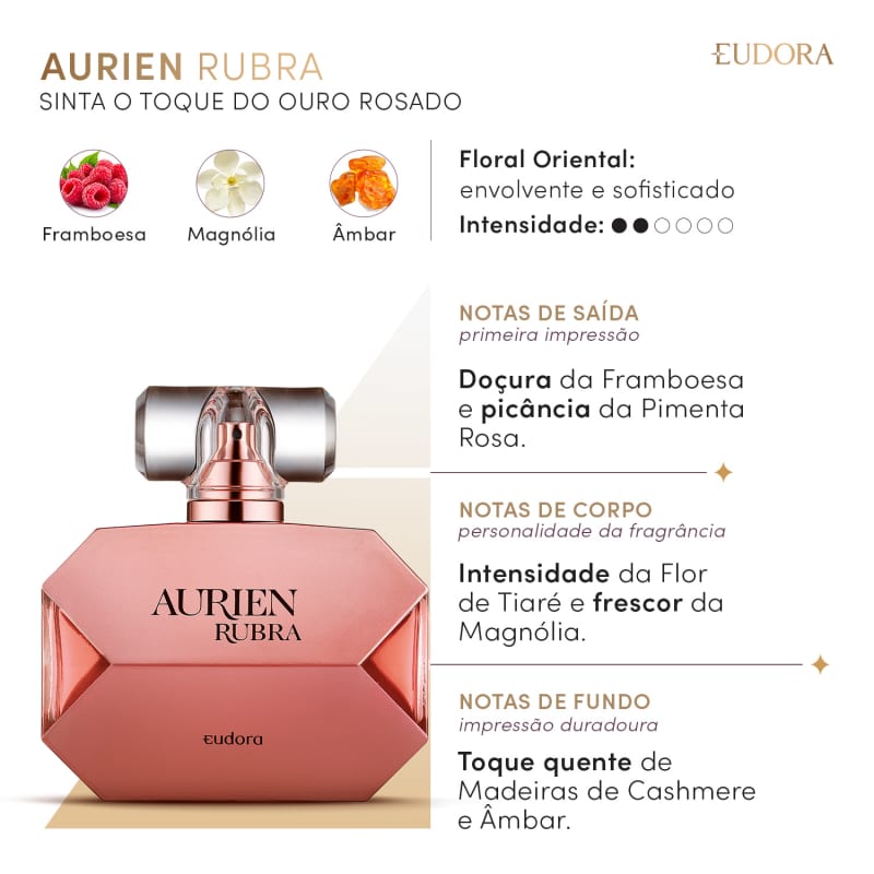 Aurien Rubra Desodorante Colônia 100ml