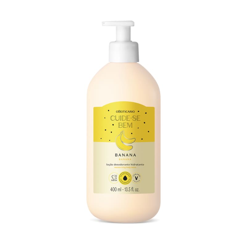 Loção Hidratante Corporal Cuide-se Bem Feira Banana 400ml - o Boticário