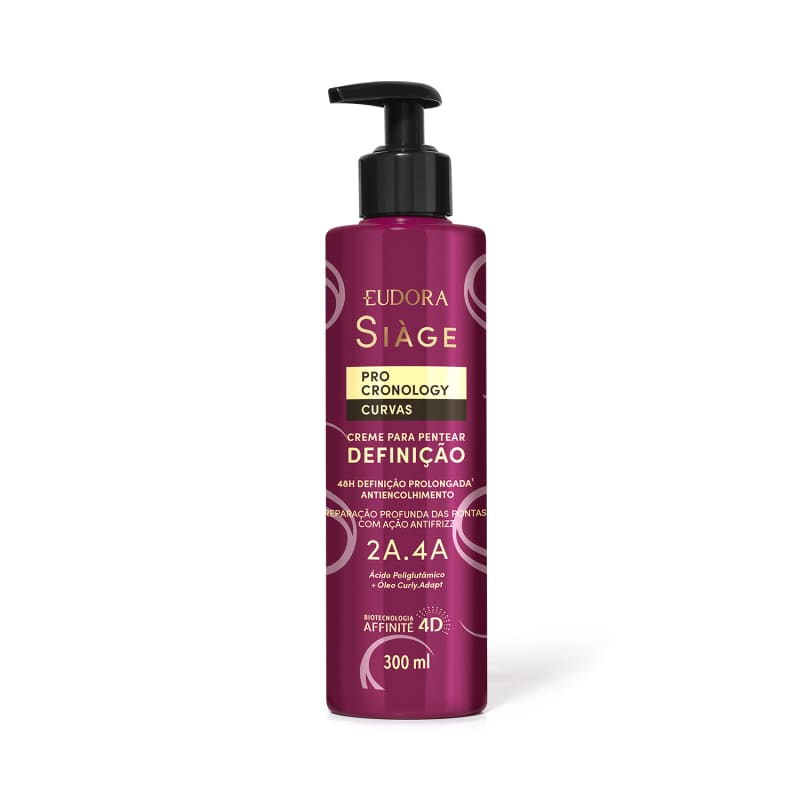 Creme para Pentear Definição Siàge Pro Cronology Curvas 300ml Eudora
