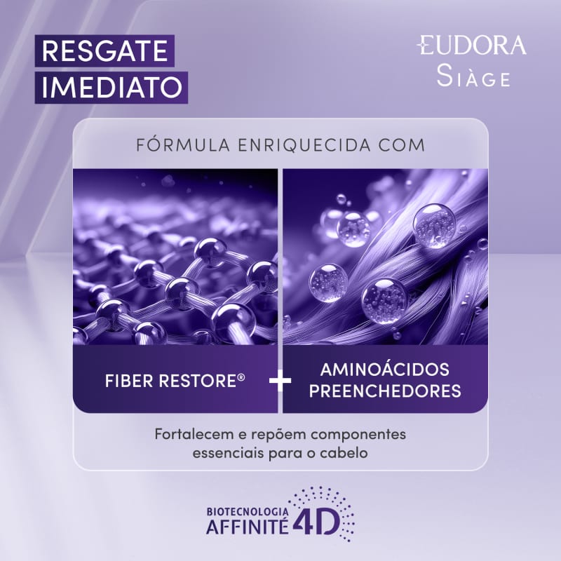 Combo Siàge Resgate Imediato: Shampoo 250ml + Condicionador 200ml