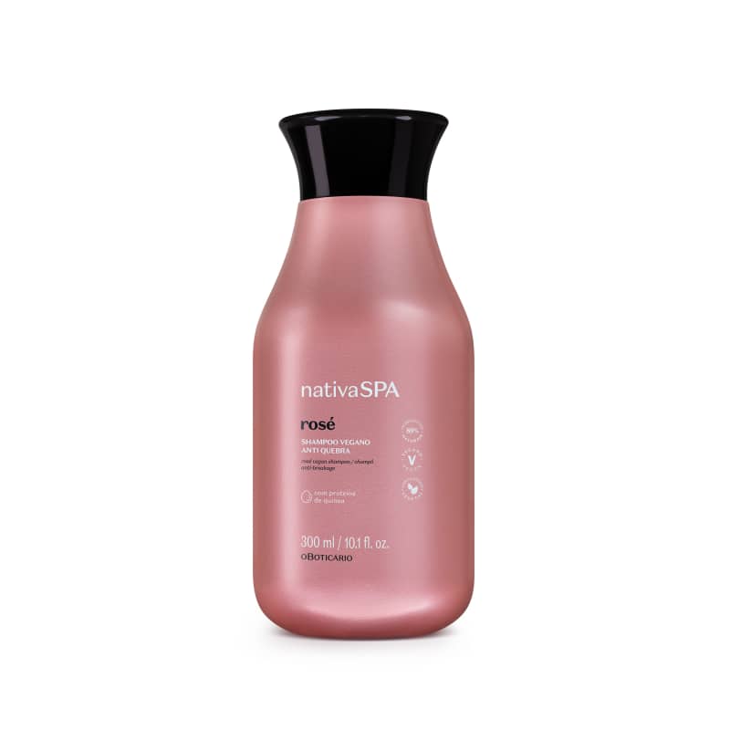 Shampoo Vegano Nativa Spa Rosé 300ml - o Boticário