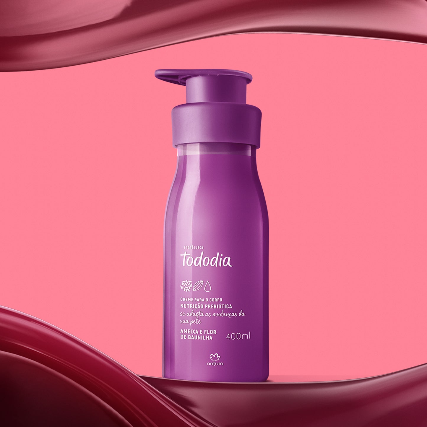 Creme Nutritivo para o Corpo Tododia Ameixa e Flor de Baunilha 400ml - Natura