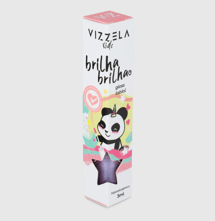 Gloss Infantil Brilha Brilha 3ml - Vizzela