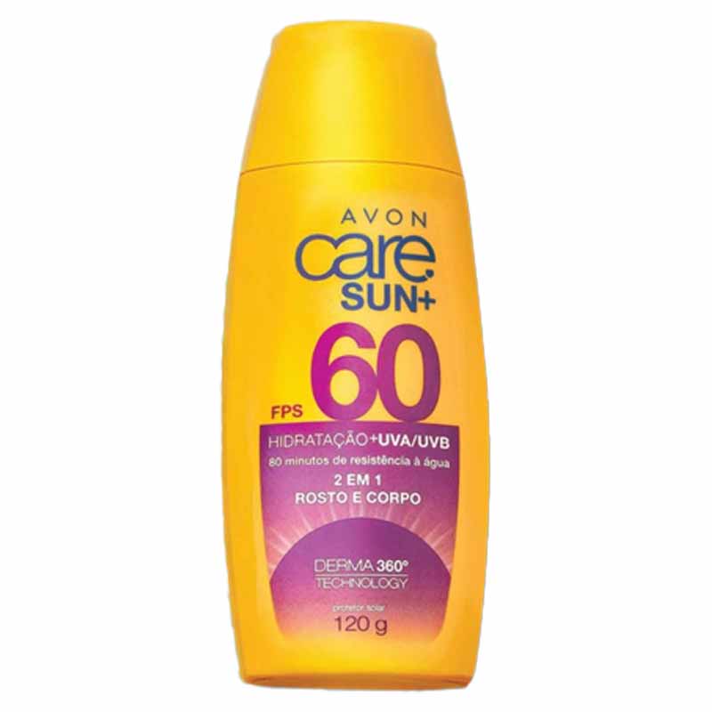Protetor Solar Care Sun+ FPS 60 120 g - Avon