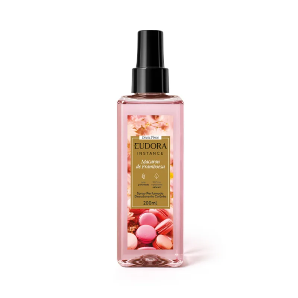 Instance Spray Desodorante Colônia Macaron de Framboesa 200ml - Eudora