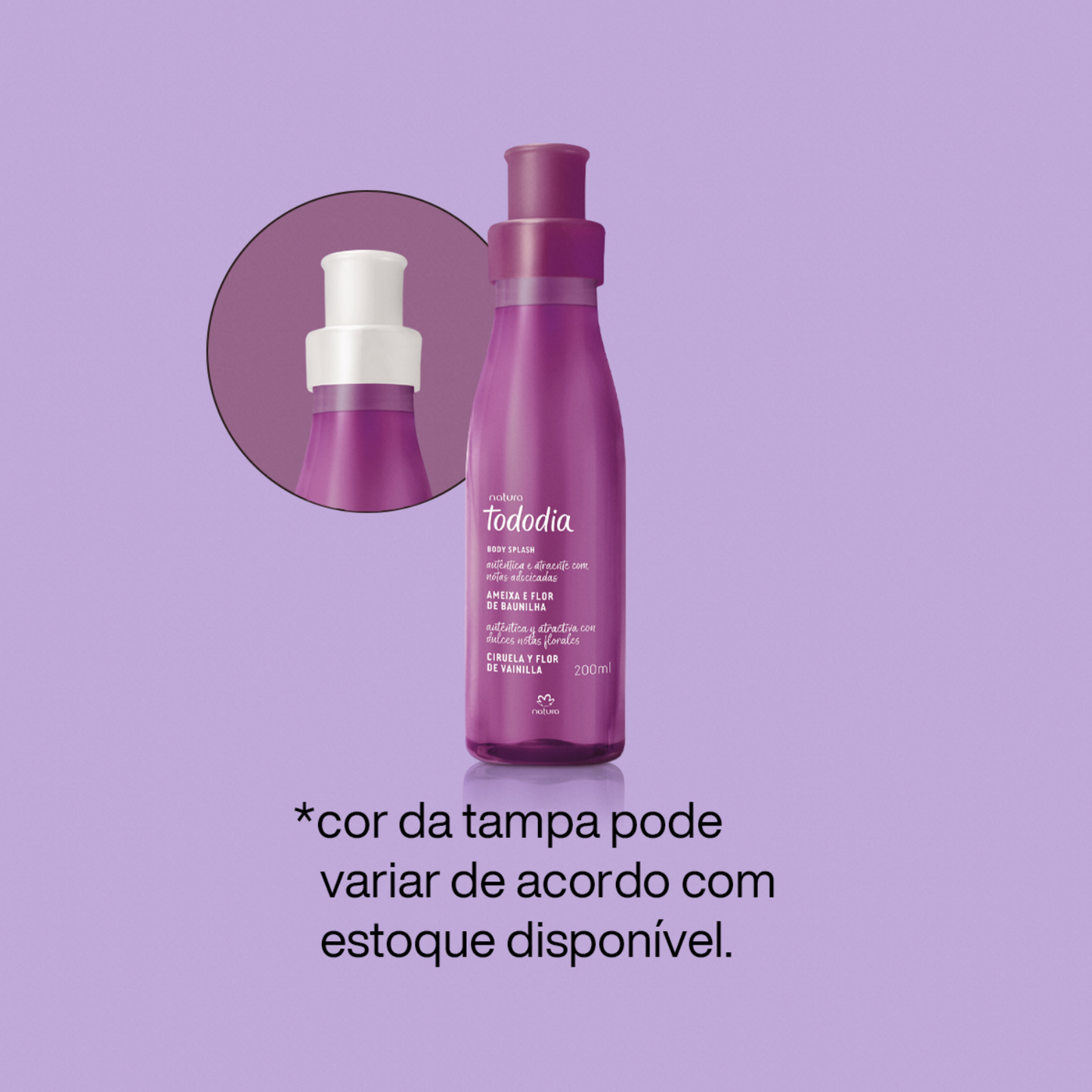 Kit Creme Nutritivo e Body Splash Tododia Ameixa e Flor de Baunilha - Natura
