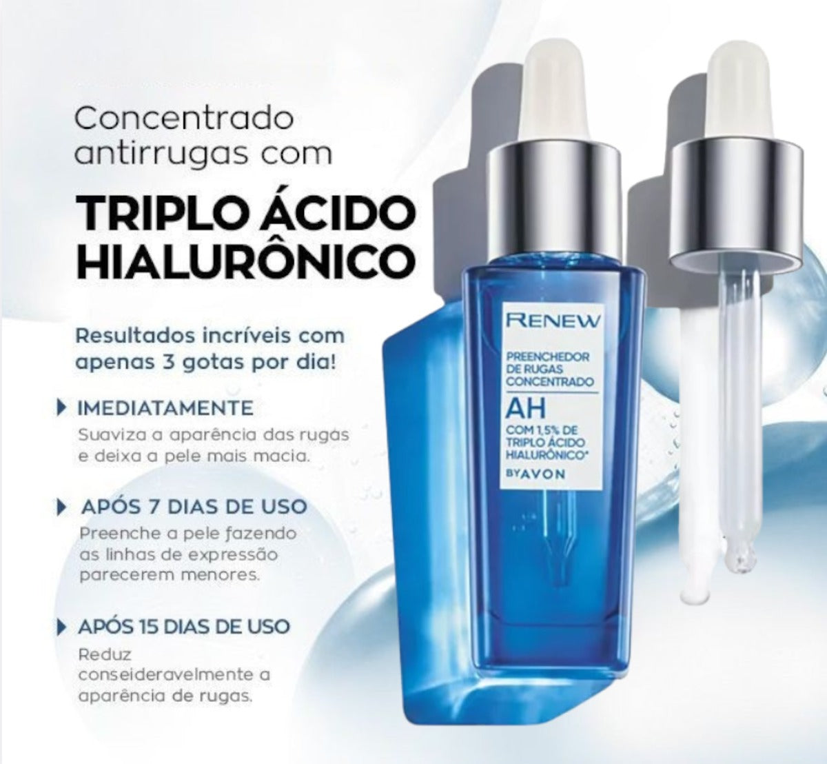 Renew Preenchedor de Rugas Concentrado com Ácido Hialurônico