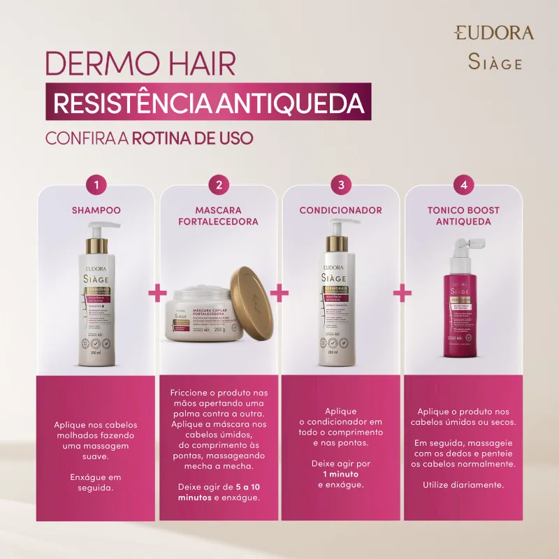 Tônico Concentrado Siage Dermo Hair Resistência Antiqueda 100ml