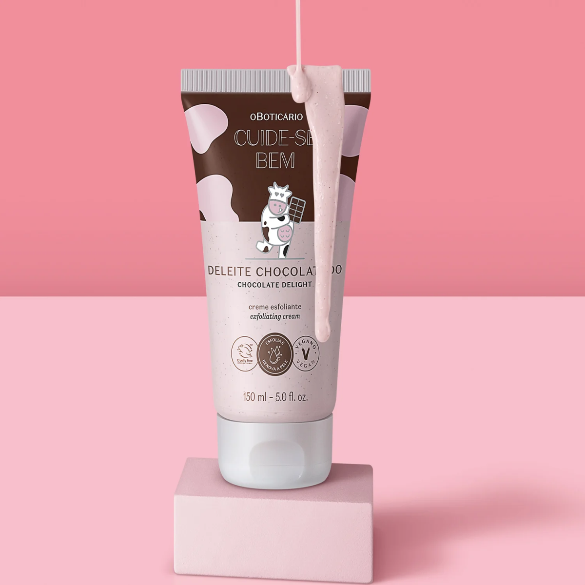 Creme Esfoliante Corporal Cuide-se Bem Deleite Chocolatudo 150ml