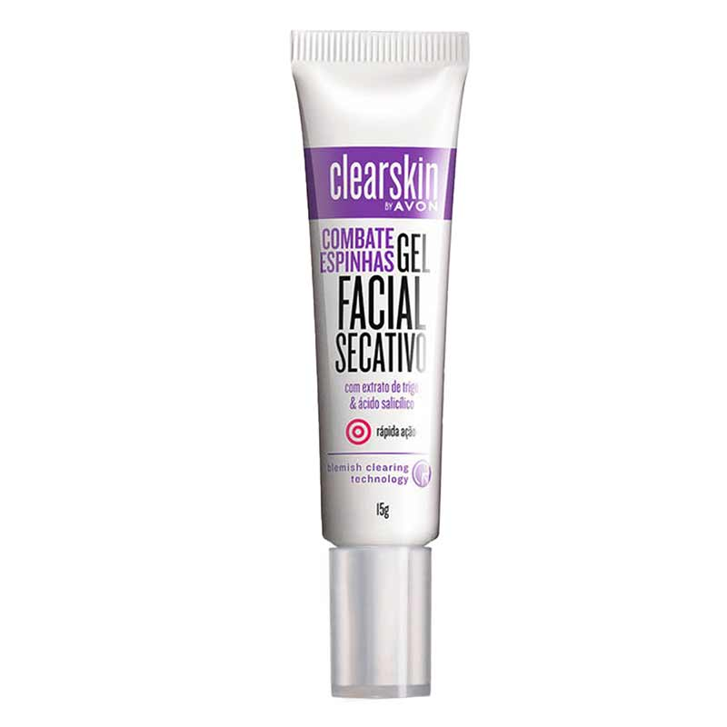Gel Facial Secativo Combate Espinhas Clearskin Avon 15g