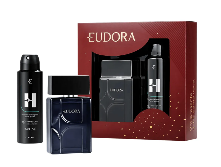Kit Eudora H Desodorante Colônia + Desodorante Antitranspirante Aerossol - Eudora