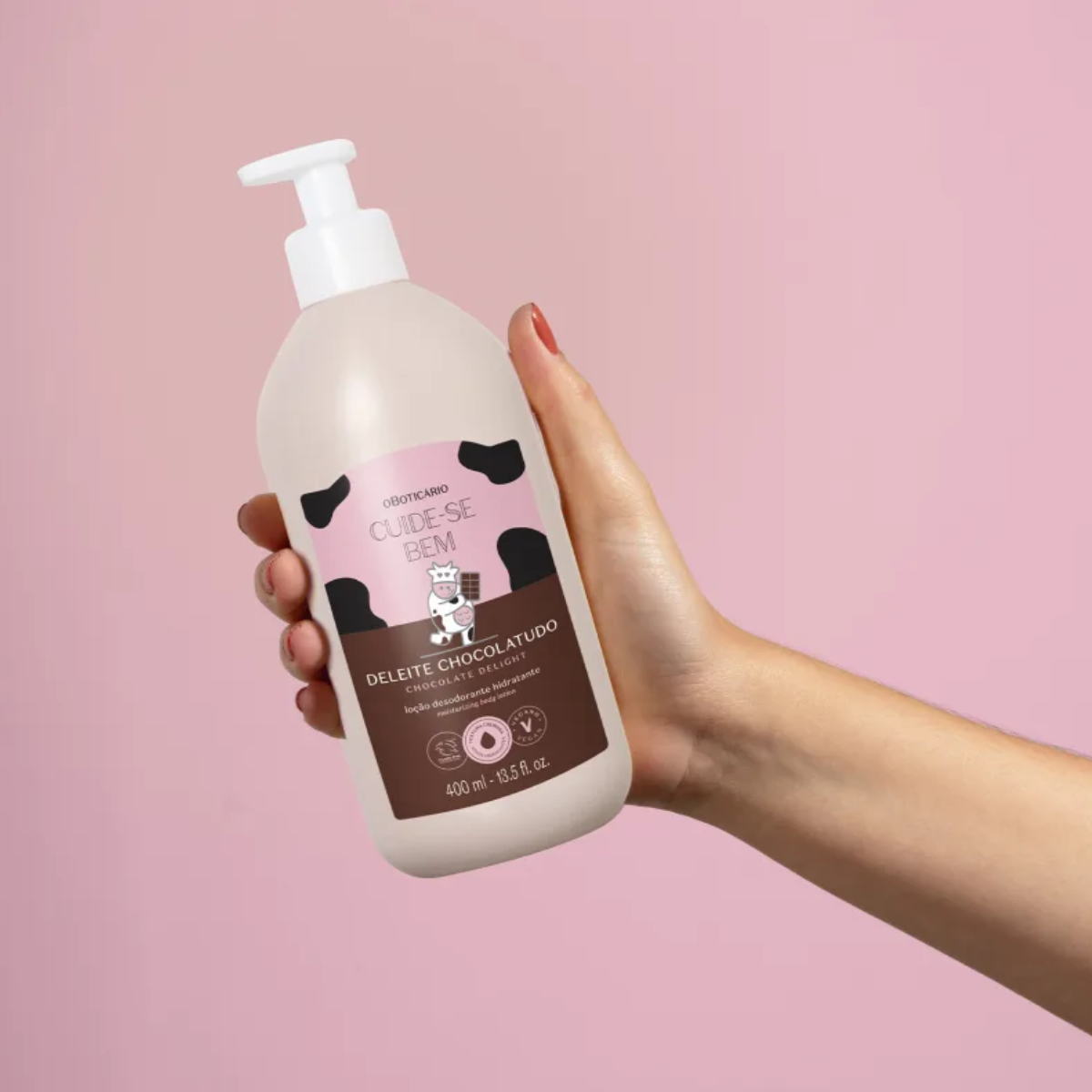 Loção Hidratante Desodorante Corporal Cuide-se Bem Deleite Chocolatudo 400ml
