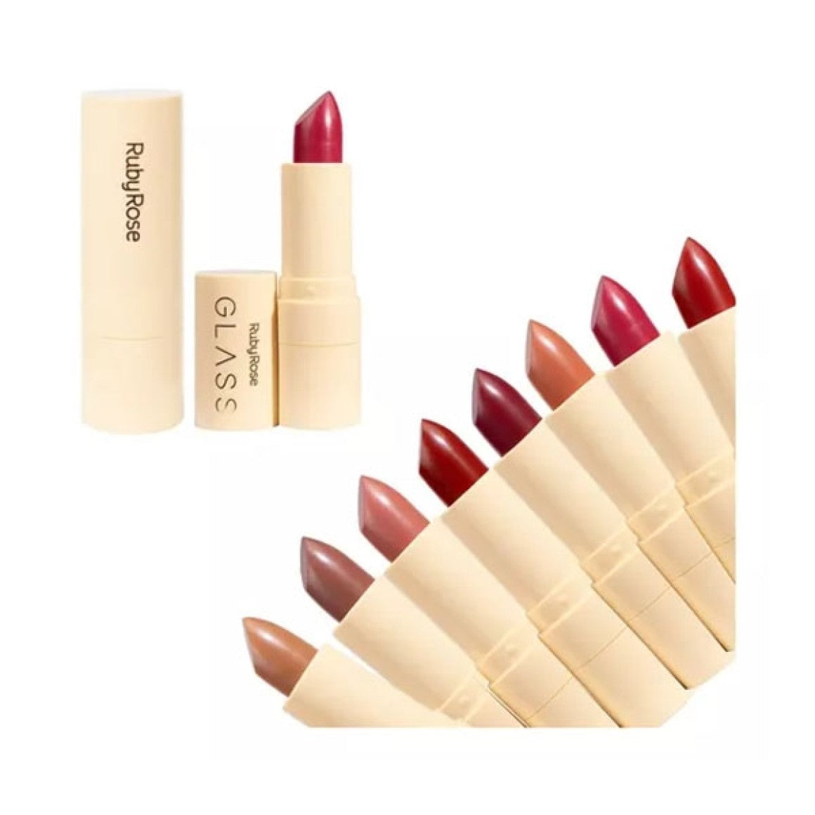 Batom Liquido Velvety Glass 3,5g - Rubyrose