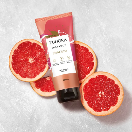 Gel Refrescante de Banho Instance Lima Rosa 180ml - Eudora