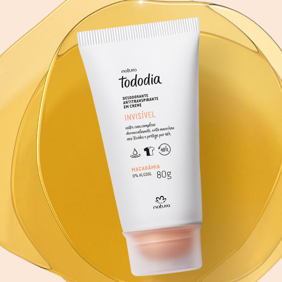 Tododia Desodorante em Creme Invisível Macadâmia 80g - Natura
