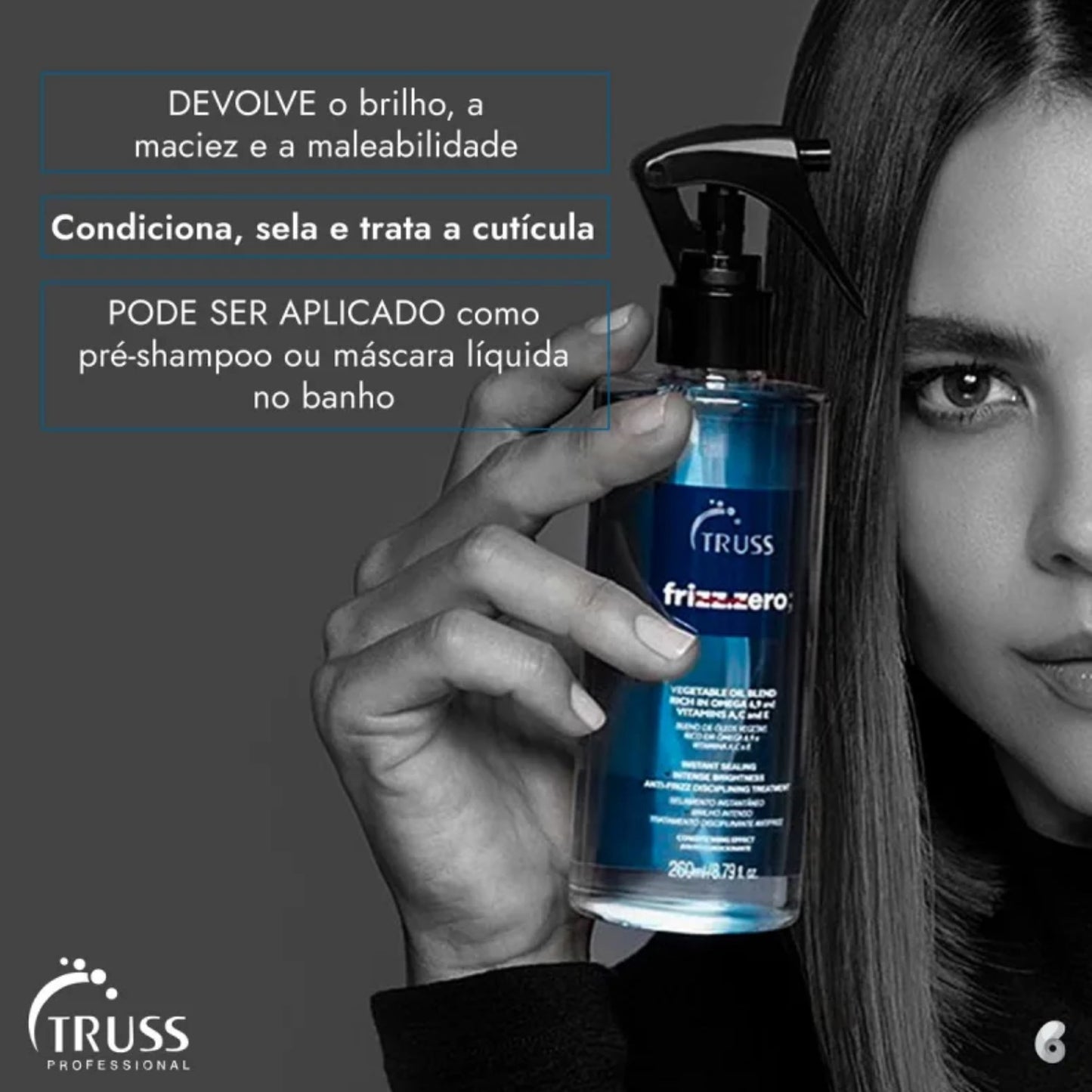 Máscara Líquida FRIZZ ZERO 260ml - Truss Professional