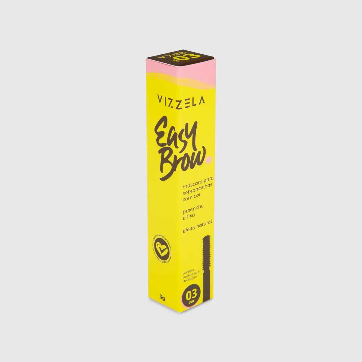 Máscara Para Sobrancelhas com Cor Easy Brow 3g - Vizzela