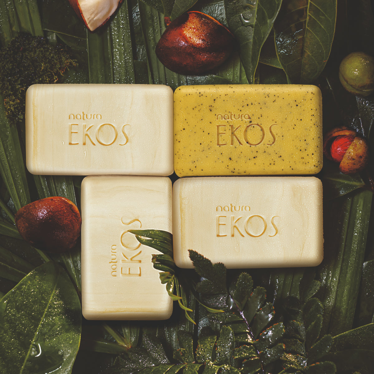 Sabonete em Barra Puro Vegetal Cremoso e Esfoliante Ekos Maracujá 100g - Natura