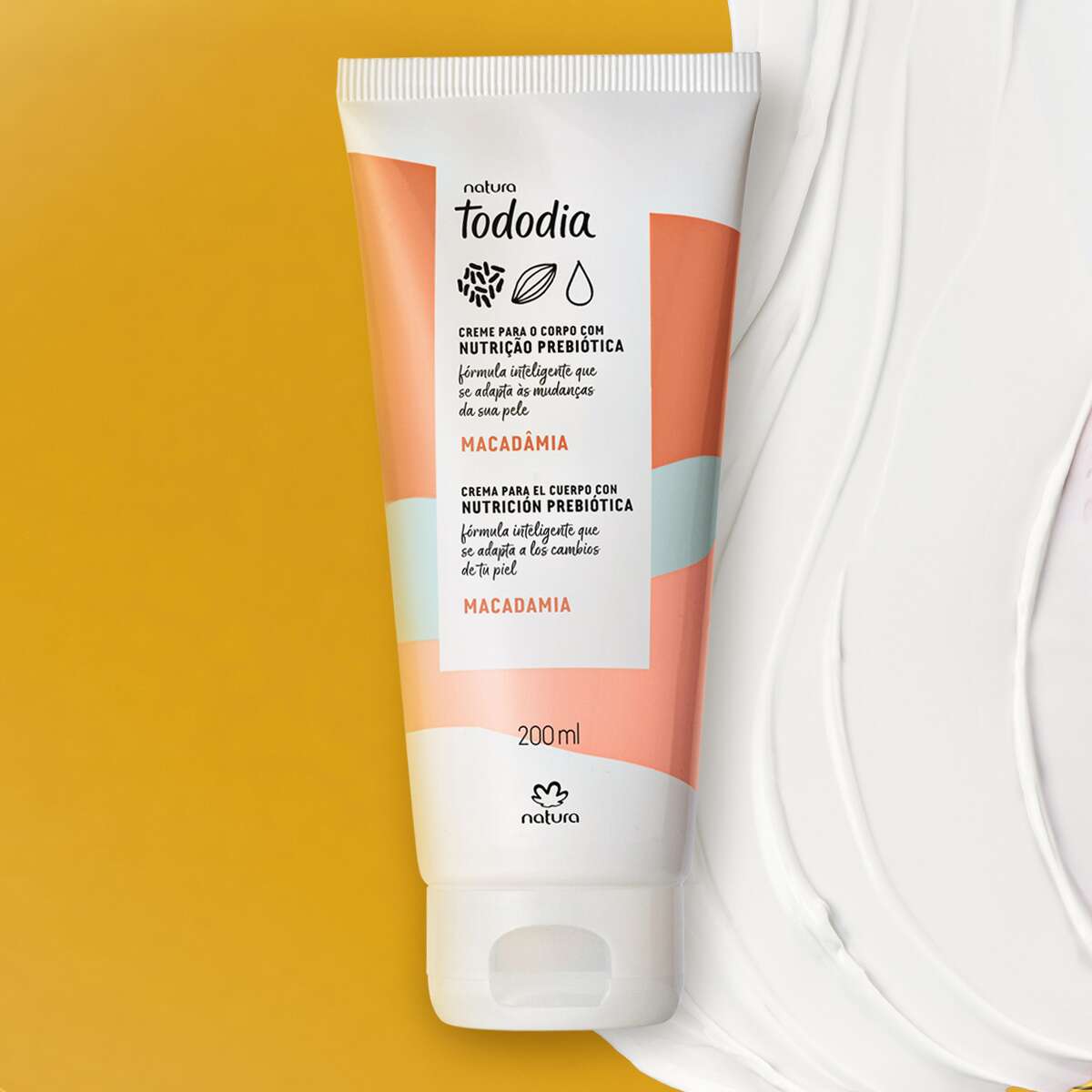 Creme Desodorante Nutritivo para o Corpo Tododia Macadâmia 200ml - Natura
