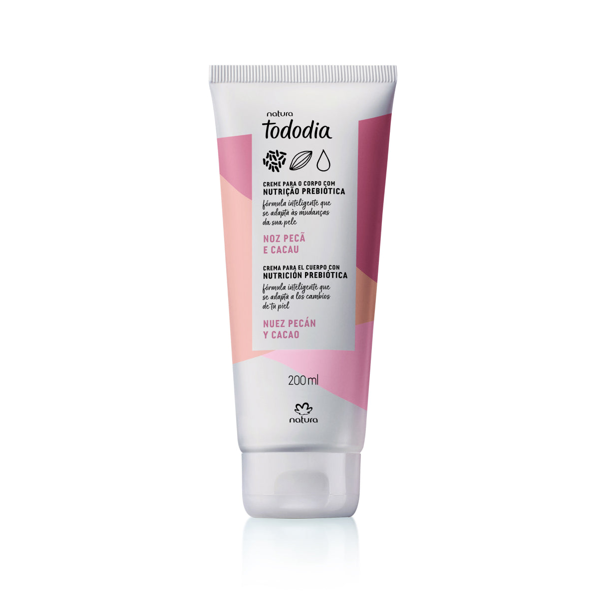 Creme Desodorante Nutritivo para o Corpo Tododia Noz Pecã e Cacau 200ml Natura