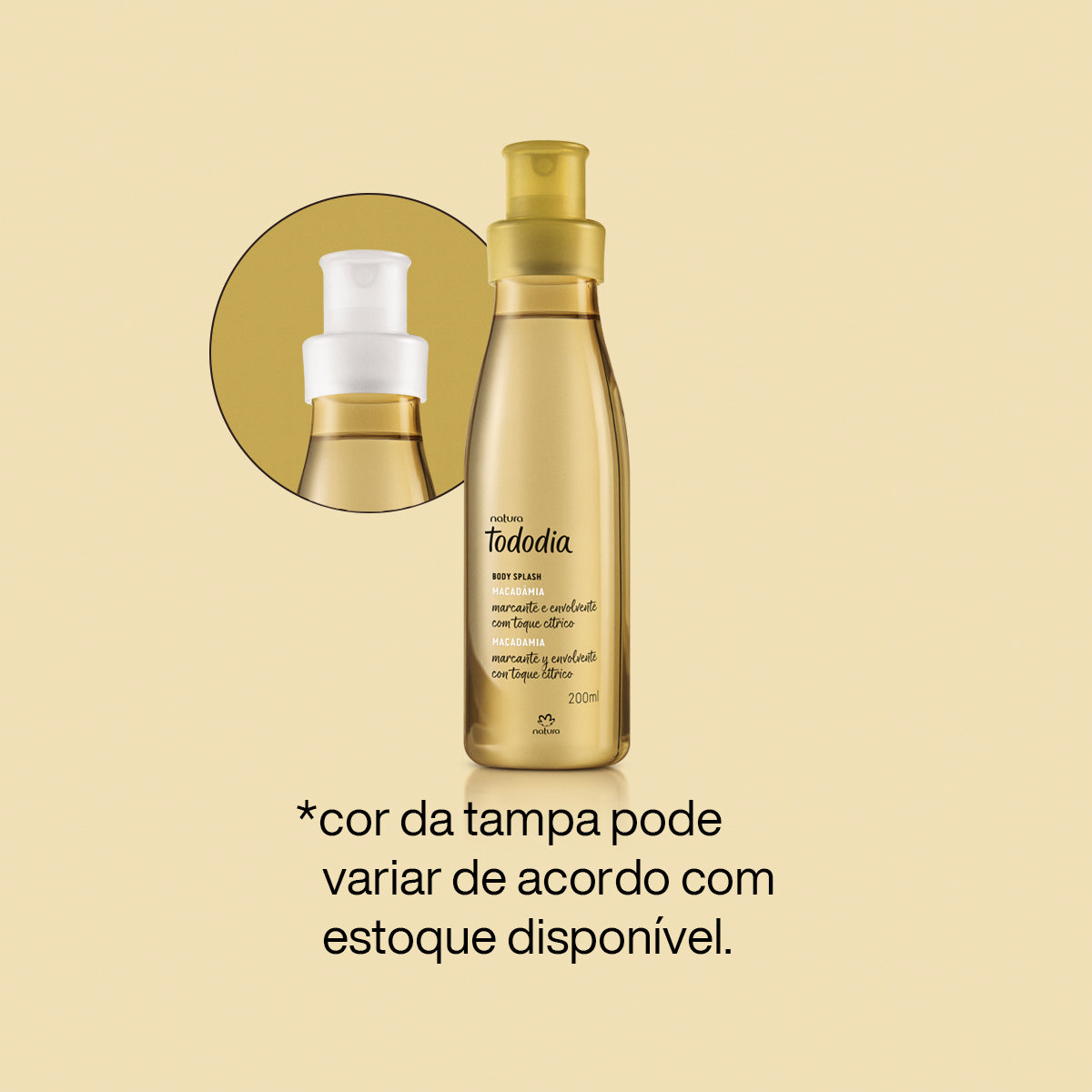 Body Splash Tododia Macadâmia 200 ml