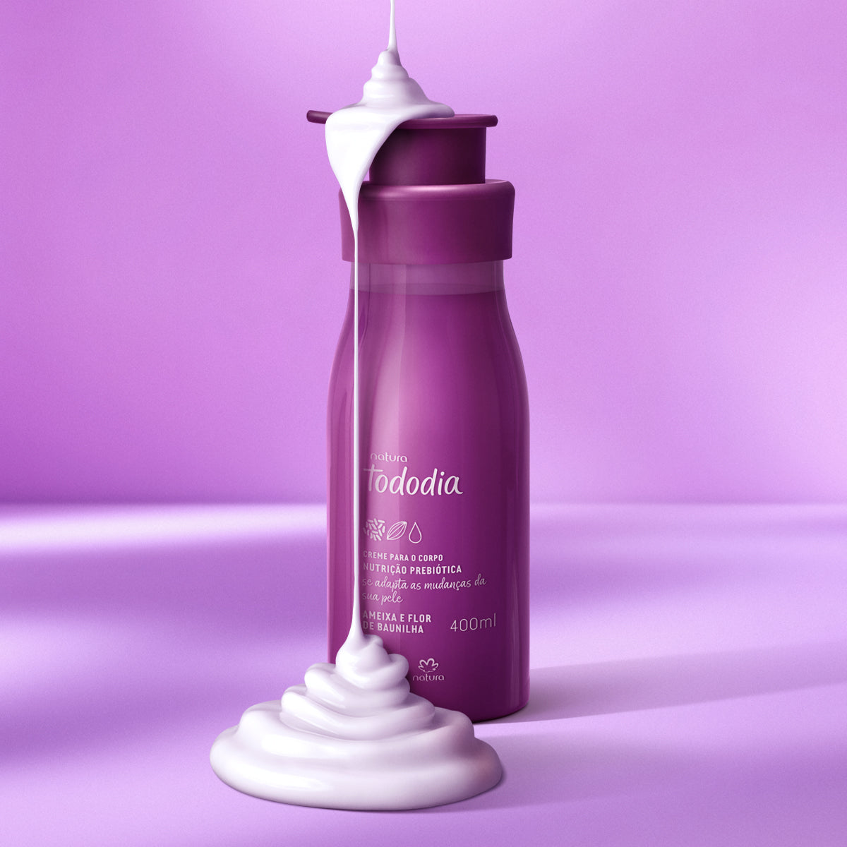 Creme Nutritivo para o Corpo Tododia Ameixa e Flor de Baunilha 400ml - Natura