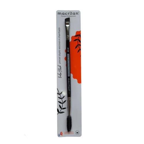 Pincel Duplo Escova e Chanfrado Profissional B136 Linha Black