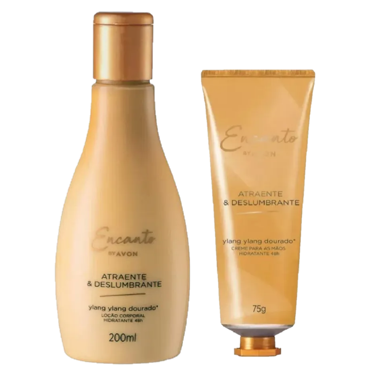 Presente Encanto Loção Hidratante 200ml + Creme para as Mãos 75g Atraente e Deslumbrante - Avon