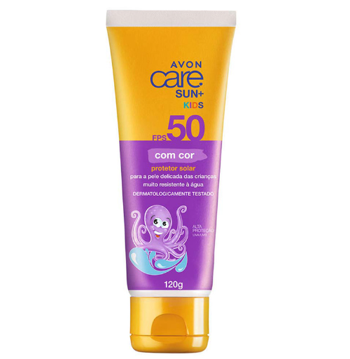 Protetor Solar com Cor Sun+ Kids FPS 50 - 120g