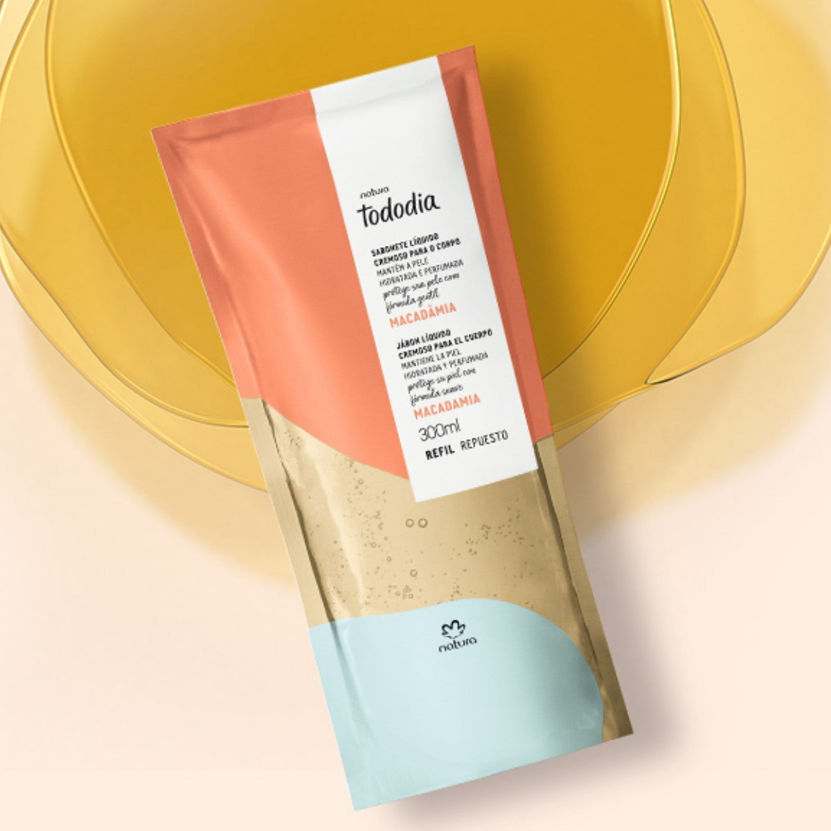 Sabonete Liquido em Gel Tododia Refil Macadamia 300ml - Natura