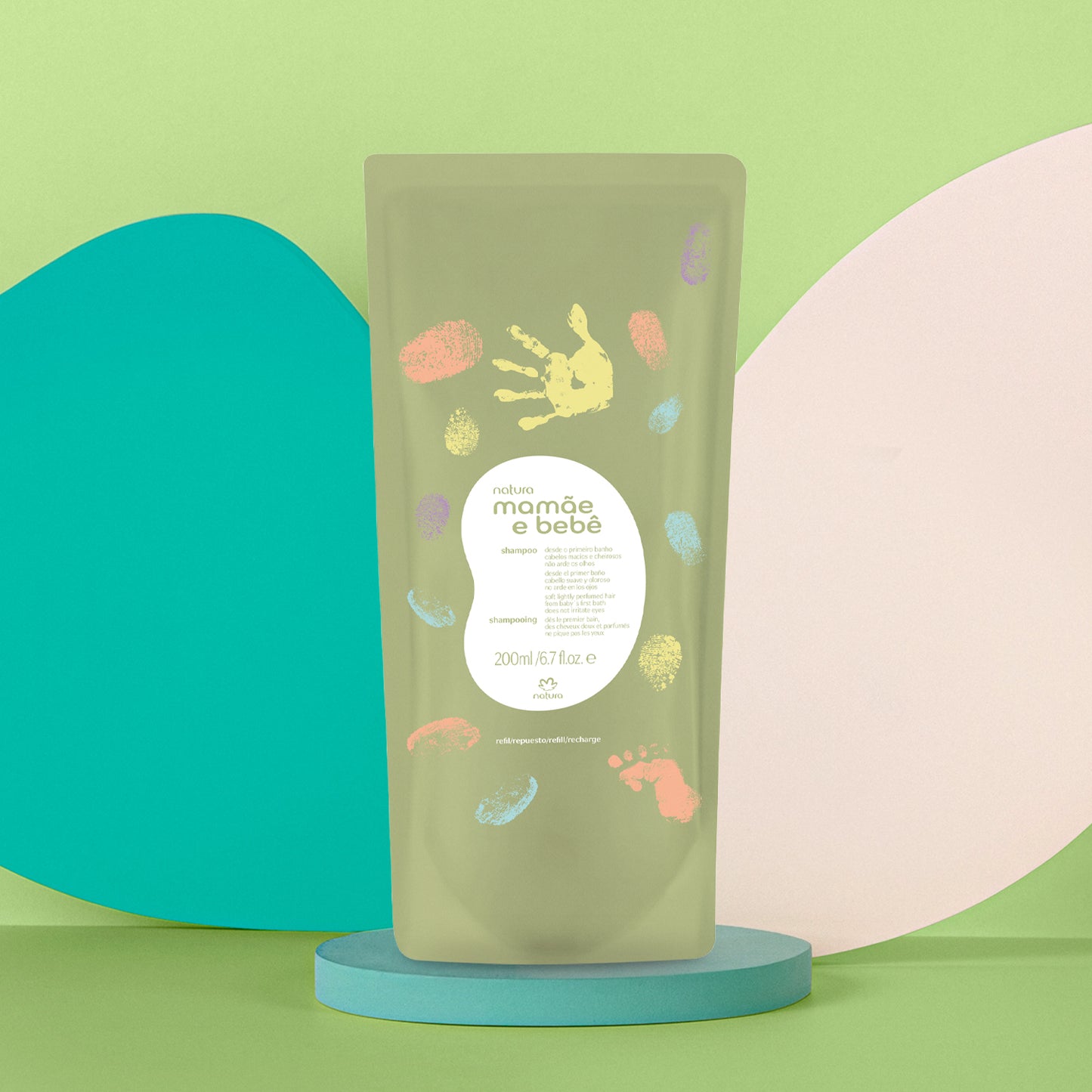 Refil Shampoo Mamãe e Bebê 200ml - Natura