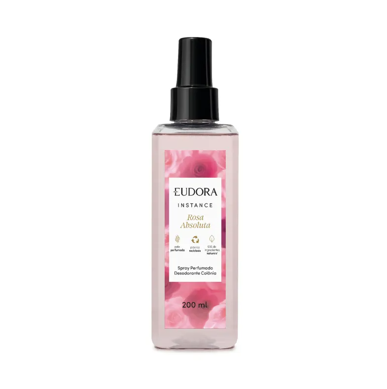 Instance Spray Perfumado Desodorante Colônia Rosa Absoluta 200ml - Eudora