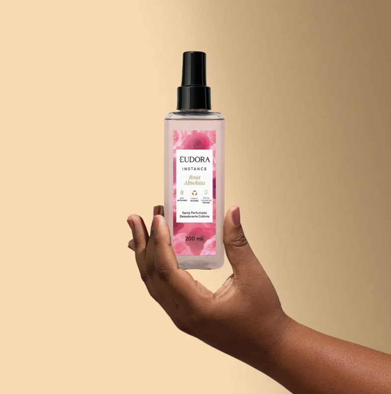 Instance Spray Perfumado Desodorante Colônia Rosa Absoluta 200ml - Eudora