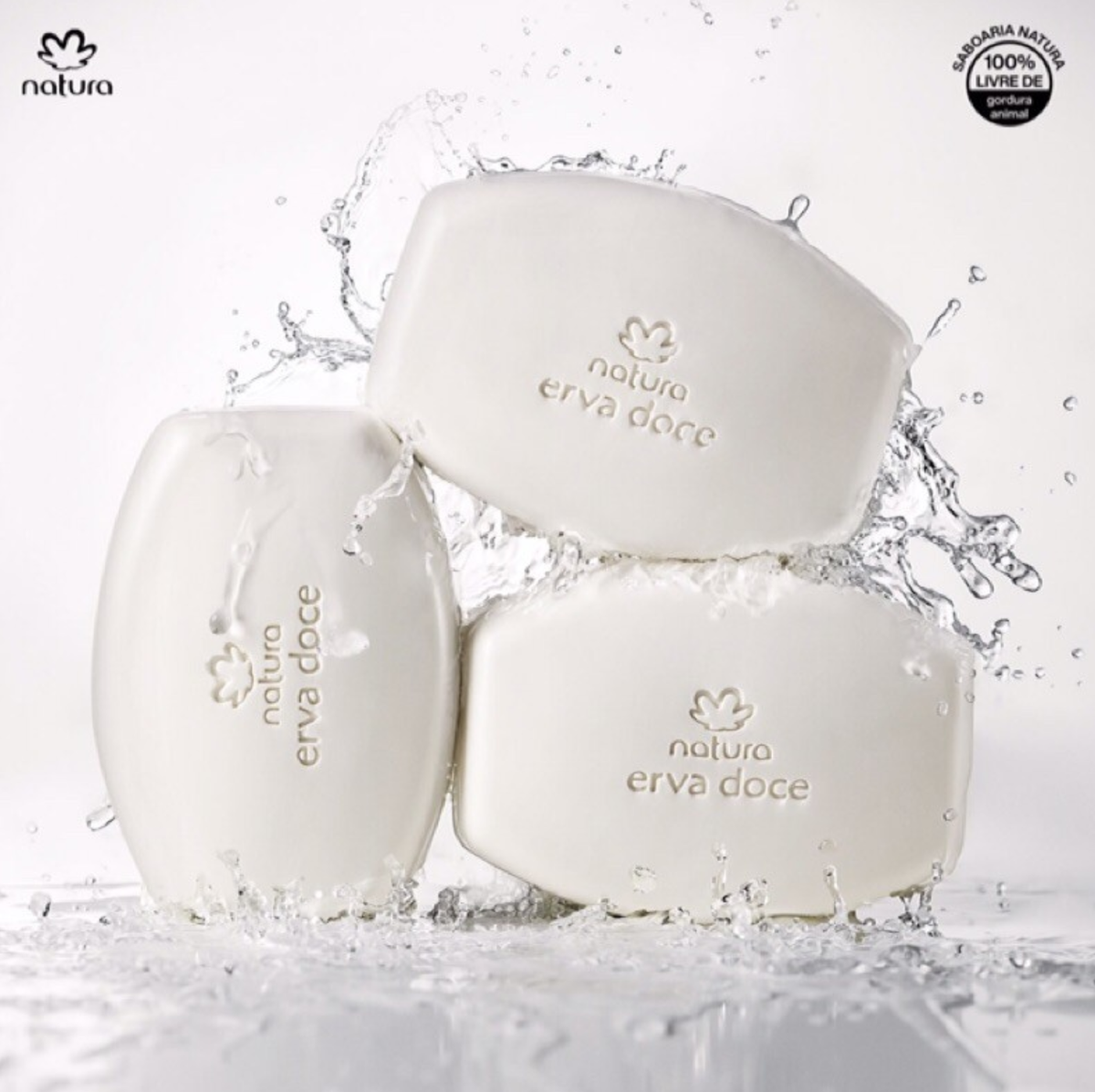 Sabonete Puro Vegetal Cremoso Erva Doce C/3 90g - Natura