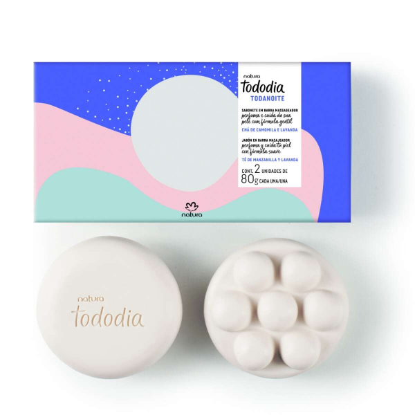 Tododia Todanoite Sabonete em Barra Massageador (2und de 80g) - Natura